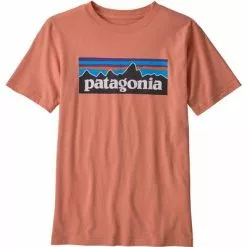 Patagonia P-6 Logo Organic T-Shirt Boys' -Hot Sale Clothing Store 35851 MELLOW MELON m