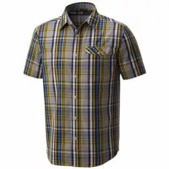 Mountain Hardwear Farthing Short Sleeve Shirt Men's -Hot Sale Clothing Store 36620 MANTA GREY m