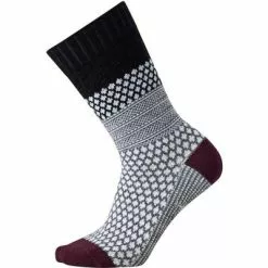 Smartwool Everyday Popcorn Cable Full Cushion Crew Socks Women's -Hot Sale Clothing Store 46432 BLACK m