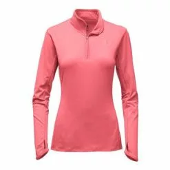 The North Face Motivation 1/4-Zip Fleece Women's -Hot Sale Clothing Store 7518 CALYPSO CORAL m