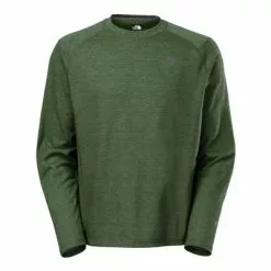 The North Face Long-Sleeve Flashdry Crew Men's -Hot Sale Clothing Store 7931 ROSIN GREEN BLK HTH m