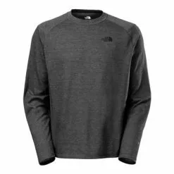 The North Face Long-Sleeve Flashdry Crew Men's -Hot Sale Clothing Store 7931 TNF DARK GREY HTHR m