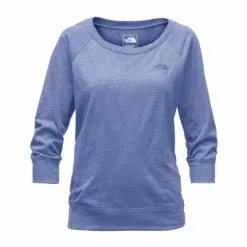 The North Face Jersey Boat Neck Shirt Women's -Hot Sale Clothing Store 8182 COASTAL FJRD BLU HTR m
