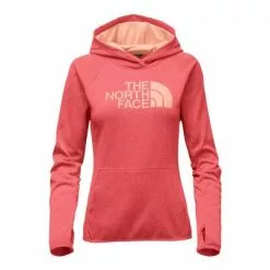 The North Face Fave Half Dome Pullover Hoodie Women's -Hot Sale Clothing Store 8256 CYNE RED HTRPCL PCH m