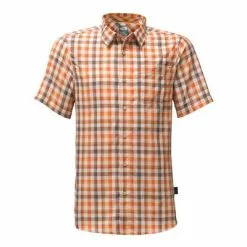 The North Face Short-Sleeve Getaway Shirt Men's -Hot Sale Clothing Store 8262 TIBETAN ORANGE PLAID m