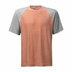 The North Face Short-Sleeve Tech Trek Crew Men's -Hot Sale Clothing Store 8265 EXUBERANCE ORANGE m