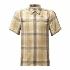 The North Face Short-Sleeve Vent Me Shirt Men's -Hot Sale Clothing Store 8270 GRNT BLUFF TAN PLAID m