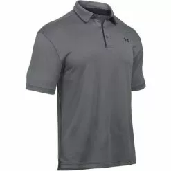 Under Armour Tech Polo Shirt Men's -Hot Sale Clothing Store 8415 GRAPHITEBLACKBLACK m
