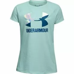 Under Armour Solid Big Logo Short Sleeve Tee Girls' -Hot Sale Clothing Store 8437 RFRSHMNTMROCCAN BLU m