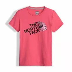 The North Face Short Sleeve Graphic Tee Girls' -Hot Sale Clothing Store 8500 HONEYSUCKLE PINK m