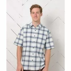 Purnell Short-Sleeved Carson Plaid Shirt SS Shirt Men's