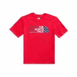 The North Face Short Sleeve Graphic Tee Boys' -Hot Sale Clothing Store 89616 TNF RED m