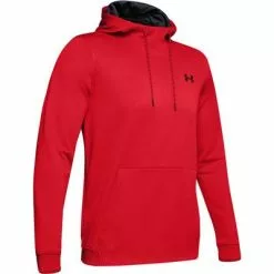 Under Armour Armour Fleece Pullover Hoodie Men's -Hot Sale Clothing Store 90061 REDBLACK m