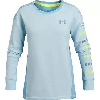 Under Armour Rival Terry Crew Girls' 1 Under Armour Rival Terry Crew Girls'