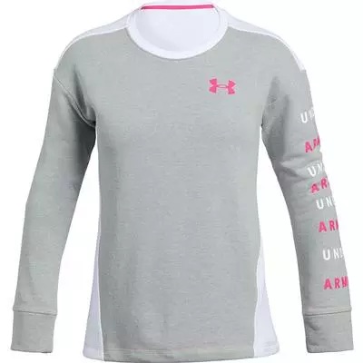 Under Armour Rival Terry Crew Girls' 2 Under Armour Rival Terry Crew Girls' - Image 2