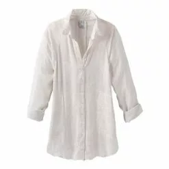 Prana Hele Mai Shirt Women's -Hot Sale Clothing Store 90175 WHITE AKOA m