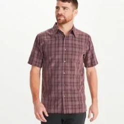 Marmot Eldridge Short-Sleeve Button Up Shirt Men's -Hot Sale Clothing Store 90249 WHISKEY BROWN m