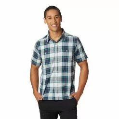 Mountain Hardwear Sinks Canyon Short-Sleeve Shirt Men's -Hot Sale Clothing Store 90348 FOGBANK m