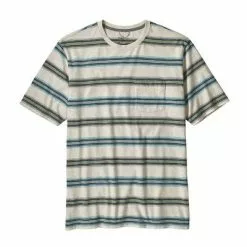 Patagonia Squeaky Clean Pocket Tee Men's -Hot Sale Clothing Store 90458 TARKINE STRP PELICAN m