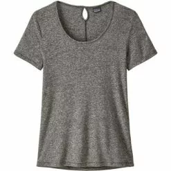 Patagonia Mount Airy Scoop Tee Women's -Hot Sale Clothing Store 90460 INK BLACK m