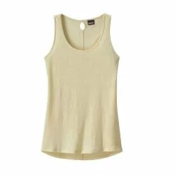 Patagonia Mount Airy Scoop Tank Women's -Hot Sale Clothing Store 90461 RUTABAGA WHITE m