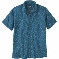 Patagonia Back Step Shirt Men's -Hot Sale Clothing Store 90464 HEXESWAVY BLUE m