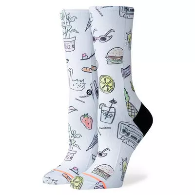 Stance Shopping List Crew Socks Women's 1 Stance Shopping List Crew Socks Women's