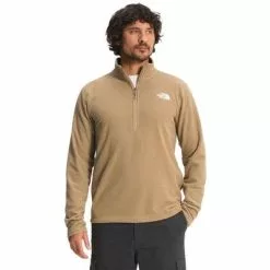The North Face Textured Cap Rock 1/4 Zip Fleece Men's 5 The North Face Textured Cap Rock 1/4 Zip Fleece Men's -Hot Sale Clothing Store 91437 KELP TAN m