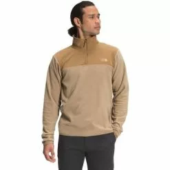 The North Face TKA Glacier 1/4 Zip Fleece Top Men's -Hot Sale Clothing Store 91458 KELPTNUTLTYBRN m