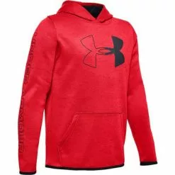 Under Armour Armour Fleece Branded Hoodie Boys' 5 Under Armour Armour Fleece Branded Hoodie Boys' -Hot Sale Clothing Store 91502 REDBLACKBLACK m
