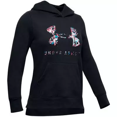 Under Armour Rival Print Fill Logo Hoodie Girls' 1 Under Armour Rival Print Fill Logo Hoodie Girls'