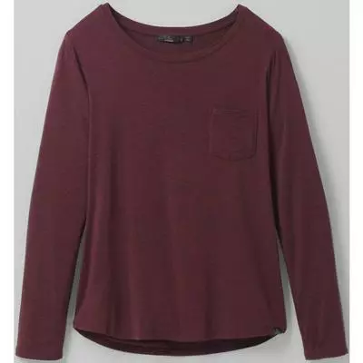Prana Foundation Long Sleeve Crew Neck Top Women's 2 Prana Foundation Long Sleeve Crew Neck Top Women's - Image 2