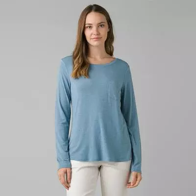Prana Foundation Long Sleeve Crew Neck Top Women's 3 Prana Foundation Long Sleeve Crew Neck Top Women's - Image 3