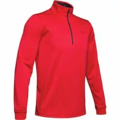 Under Armour Armour Fleece 1/2 Zip Men's -Hot Sale Clothing Store 91750 REDBLACK m