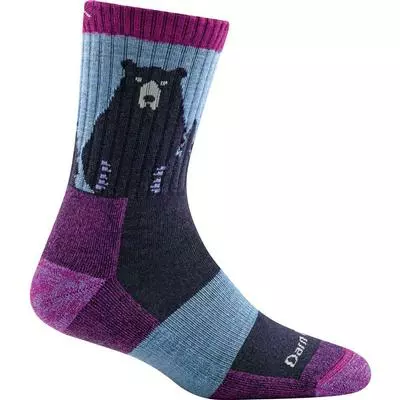 Darn Tough Vermont Bear Town Micro Crew Lightweight Cushion Socks Women's 2 Darn Tough Vermont Bear Town Micro Crew Lightweight Cushion Socks Women's - Image 2