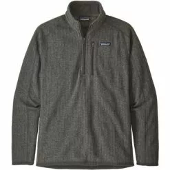 Patagonia Better Sweater Rib Knit 1/4 Zip Fleece Men's -Hot Sale Clothing Store 93053 NICKEL RIB KNIT m