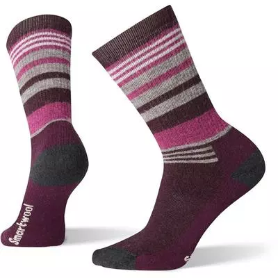 Smartwool Hike Medium Striped Crew Socks Women's 1 Smartwool Hike Medium Striped Crew Socks Women's