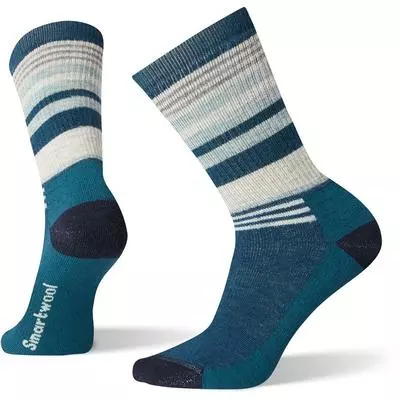 Smartwool Hike Medium Striped Crew Socks Women's 2 Smartwool Hike Medium Striped Crew Socks Women's - Image 2