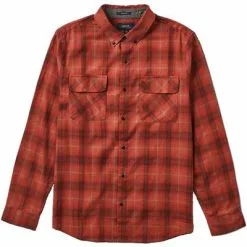 Roark Revival Cassidy Button Up Shirt Men's -Hot Sale Clothing Store 94056 RED m