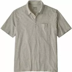 Patagonia Organic Cotton Lightweight Polo Men's -Hot Sale Clothing Store 95008 WAVY TEXTUREBRCH WH m