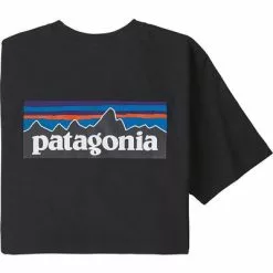 Patagonia P-6 Logo Responsibili-Tee Men's 3 Patagonia P-6 Logo Responsibili-Tee Men's -Hot Sale Clothing Store 95137 BLACK m