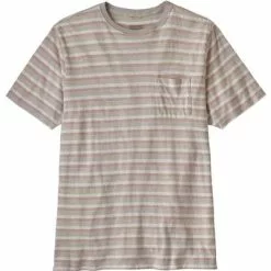 Patagonia Trail Harbor Pocket Tee Men's 7 Patagonia Trail Harbor Pocket Tee Men's -Hot Sale Clothing Store 95166 TIDAL STRIPECMNT GR m