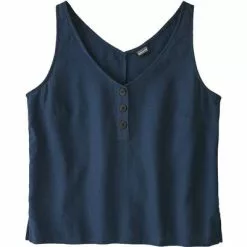 Patagonia Organic Cotton Gauze Tank Women's -Hot Sale Clothing Store 95172 STONE BLUE m