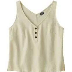 Patagonia Organic Cotton Gauze Tank Women's -Hot Sale Clothing Store 95172 WHITE WASH m