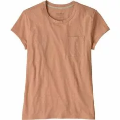 Patagonia Mainstay Tee Women's -Hot Sale Clothing Store 95173 SCOTCH PINK m