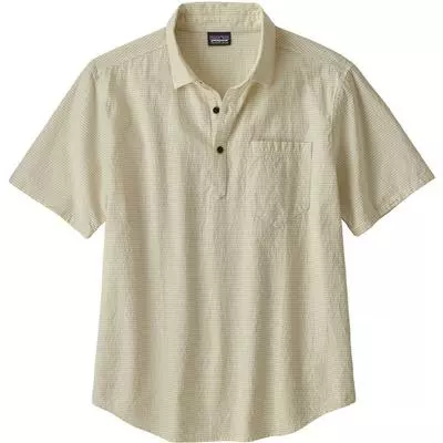Patagonia Organic Cotton Seersucker Pullover Shirt Men's 4 Patagonia Organic Cotton Seersucker Pullover Shirt Men's - Image 4