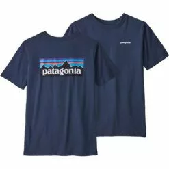 Patagonia Graphic Organic T-Shirt Boys' -Hot Sale Clothing Store 95195 P6 LOGONEW NAVY m