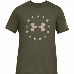 Under Armour Freedom Logo Crew T-Shirt Men's -Hot Sale Clothing Store 95571 MRN ODGRNDESERT SND m