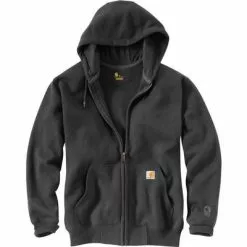 Carhartt Rain Defender Paxton Heavyweight Hooded Zip Front Sweatshirt Men's -Hot Sale Clothing Store 96070 CARBON HEATHER m