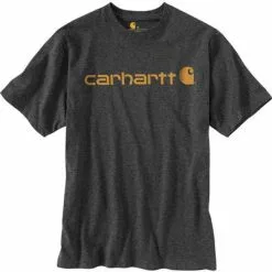 Carhartt Loose Fit Heavyweight Short-Sleeve Logo Graphic T-Shirt Men's -Hot Sale Clothing Store 96116 CARBON HEATHER m